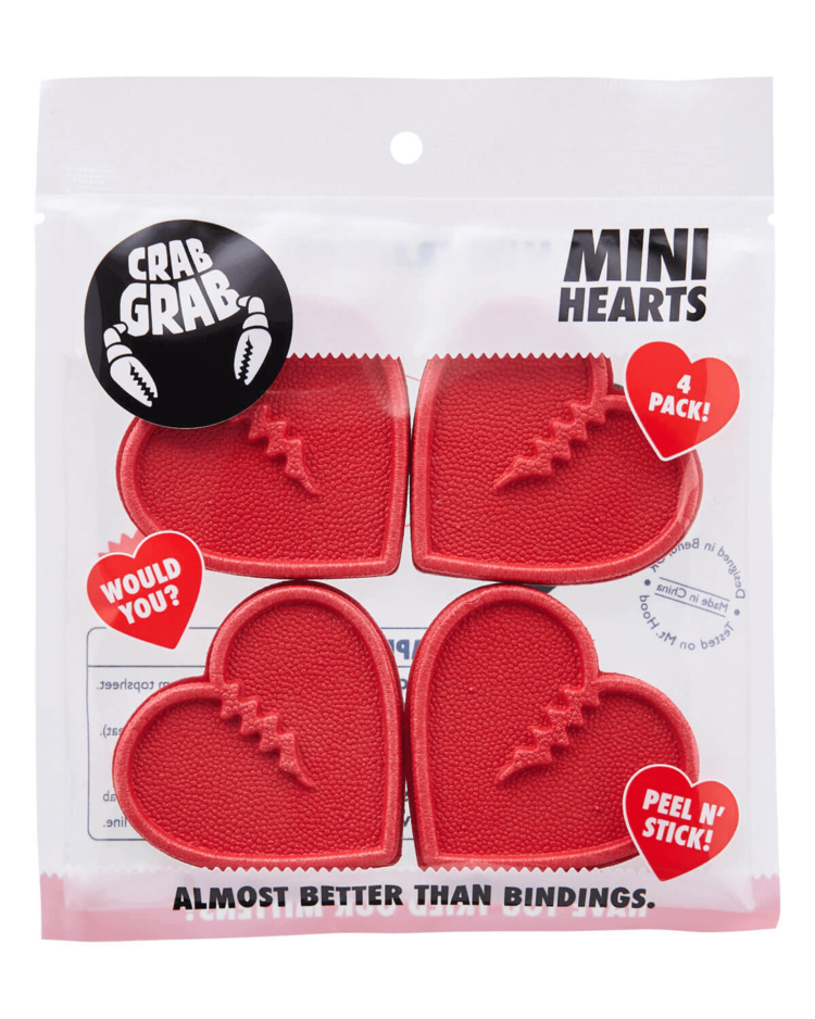 Crab Grab Crab Grab Mini Hearts Traction  | Red