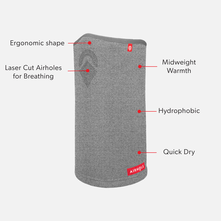 Airhole Airhole Polarfleece Airtube Ergo 2026 (Unisex) | Heather Grey