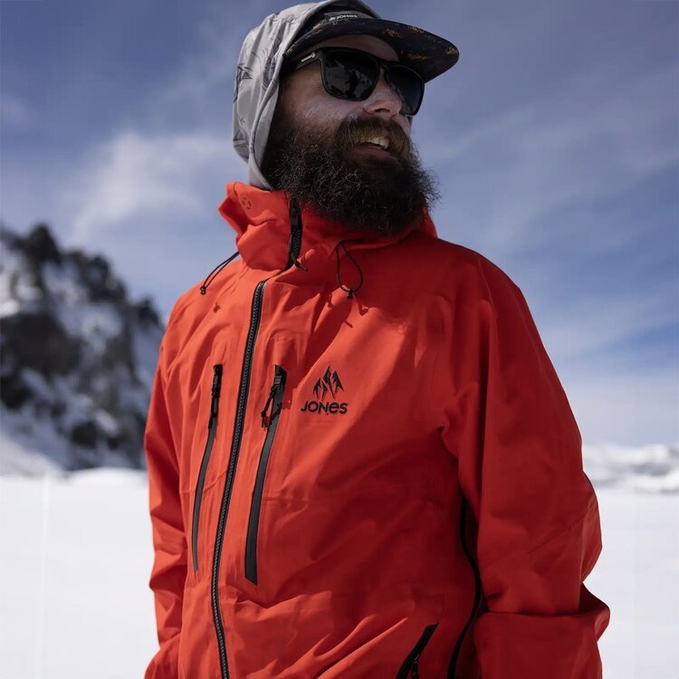Jones Jones Shralpinist Str Rec Jacket 2025 (Mens) | Lava Red