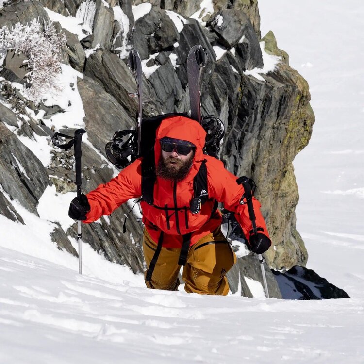 Jones Jones Shralpinist Str Rec Jacket 2025 (Mens) | Lava Red