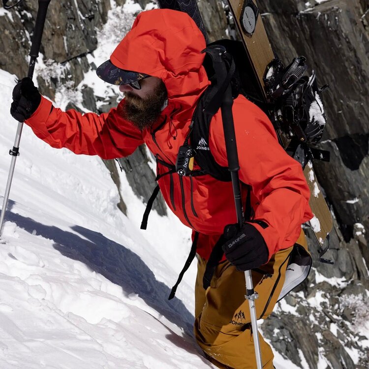 Jones Jones Shralpinist Str Rec Jacket 2025 (Mens) | Lava Red