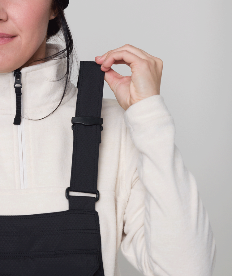 686 686 Black Magic Bib 2026 (Womens) | Black Geo Jacquard