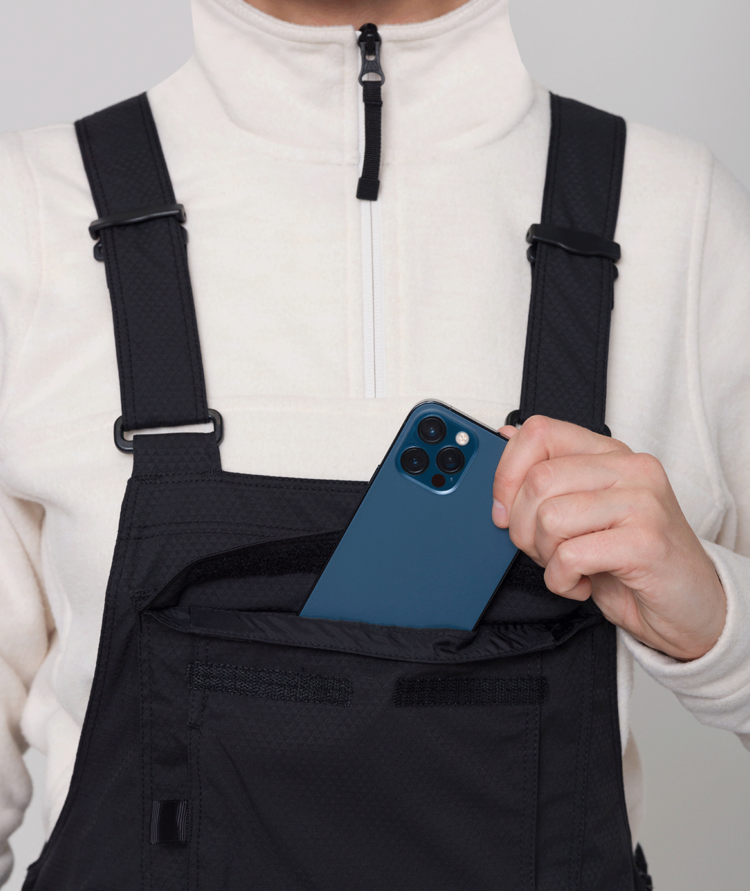 686 686 Black Magic Bib 2026 (Womens) | Black Geo Jacquard