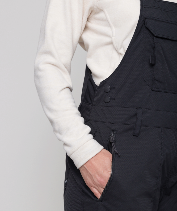 686 686 Black Magic Bib 2026 (Womens) | Black Geo Jacquard