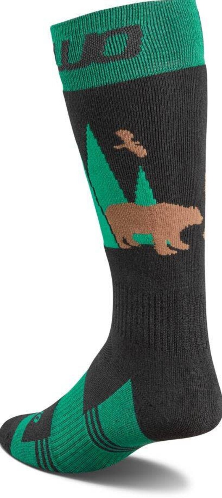 Thirty Two 32 Double Sock 2026 (Mens) | Black/Green