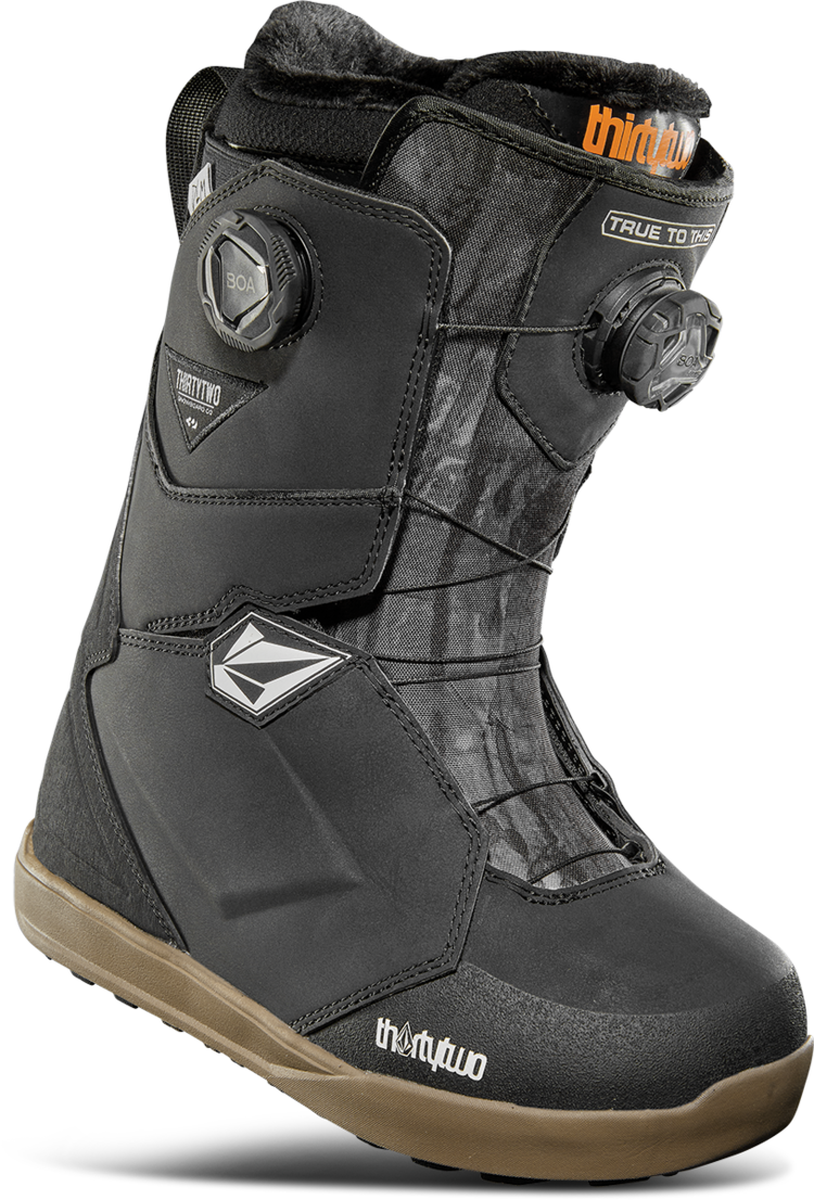 Thirty Two 32 Lashed Double Boa X Volcom 2025 (Womens) | Black/Grey/Gum