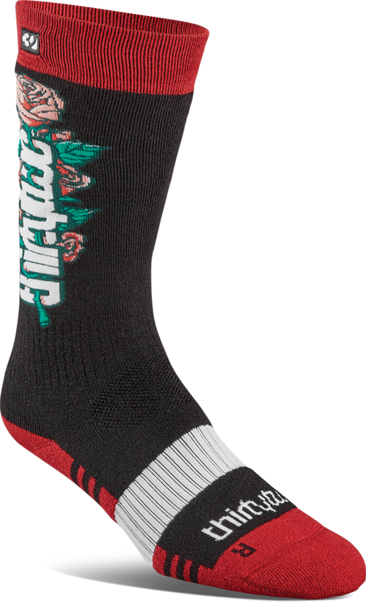 Thirty Two 32 Merino Sock 2026 (Womens) | Black/Pink