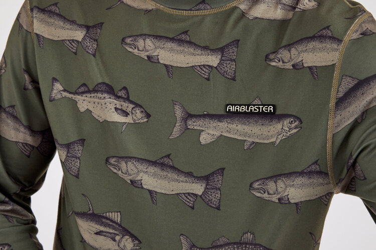 Airblaster Airblaster Base Layer Top 2026 (Mens) | Olive Fish