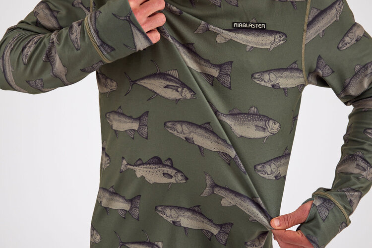 Airblaster Airblaster Base Layer Top 2026 (Mens) | Olive Fish