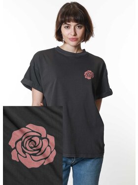 Girl Dangerous Girl Dangerous Rose Boyfriend Tee | Vintage Black