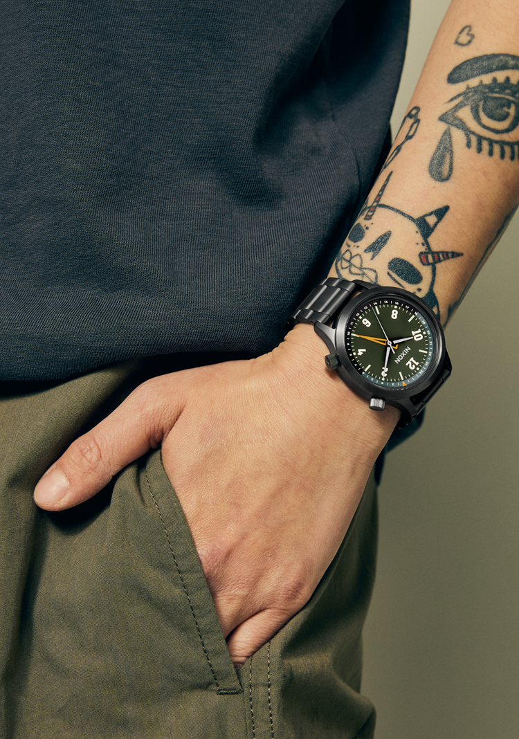 Nixon Nixon Drifter 40 | Gunmetal/Kobu Green