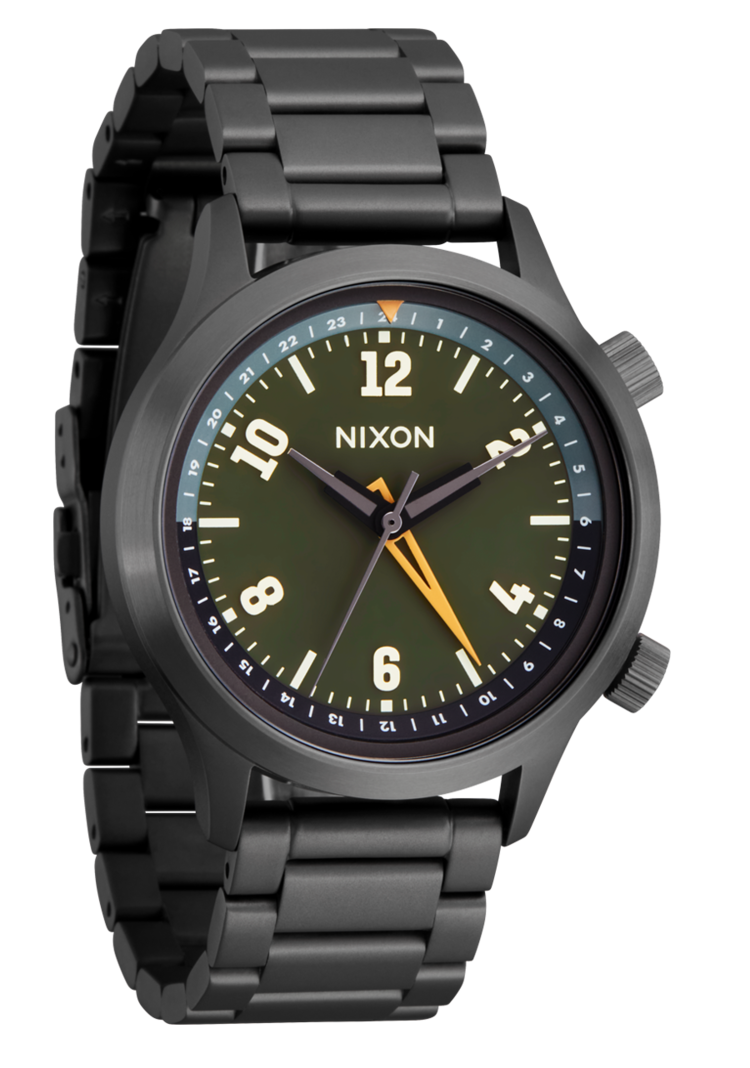 Nixon Nixon Drifter 40 | Gunmetal/Kobu Green