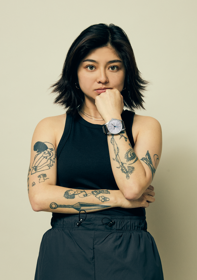 Nixon Nixon Sentry Leather | Chrome/Silver Sunray/Black