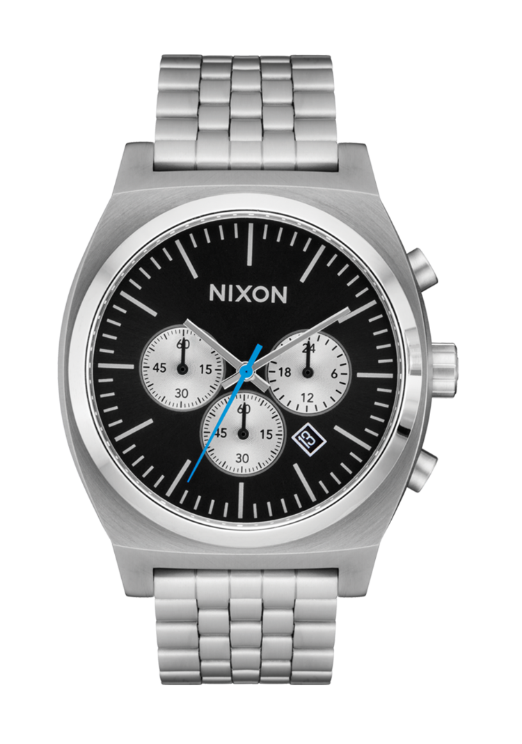 Nixon Nixon Time Teller Chrono | Chrome/Black/Chrome Sunray