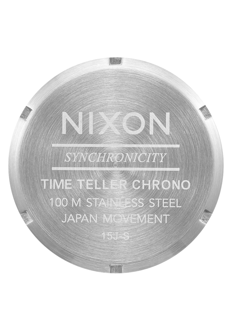 Nixon Nixon Time Teller Chrono | Chrome/Black/Chrome Sunray