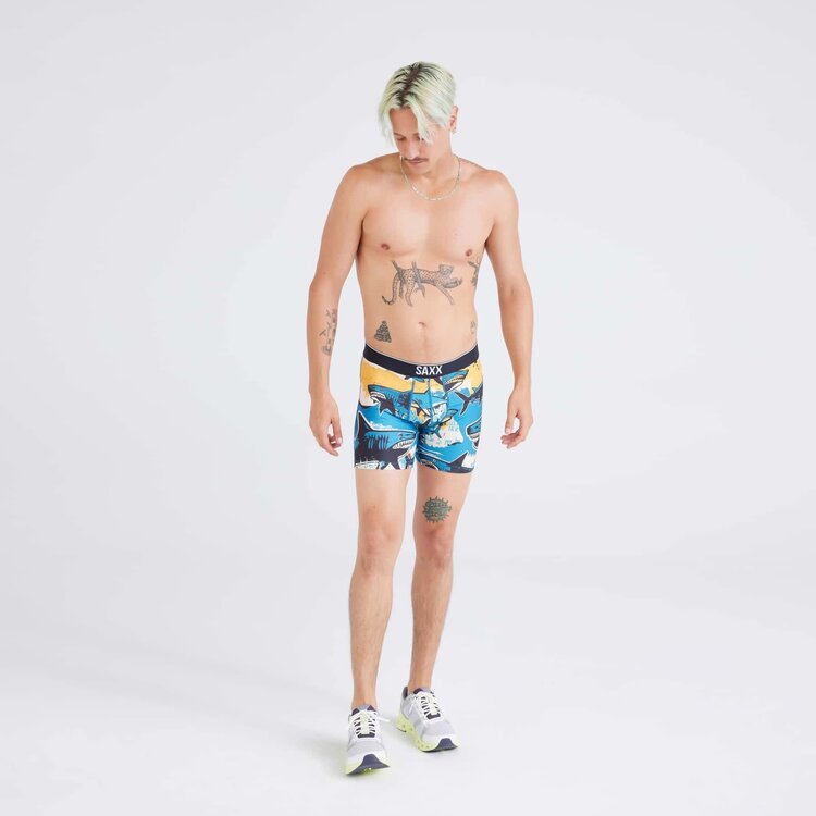 SAXX Saxx Volt Breathable Mesh Boxer Brief | Shark Street-Blue