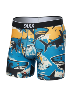 SAXX Saxx Volt Breathable Mesh Boxer Brief | Shark Street-Blue