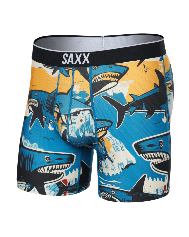 SAXX Saxx Volt Breathable Mesh Boxer Brief | Shark Street-Blue