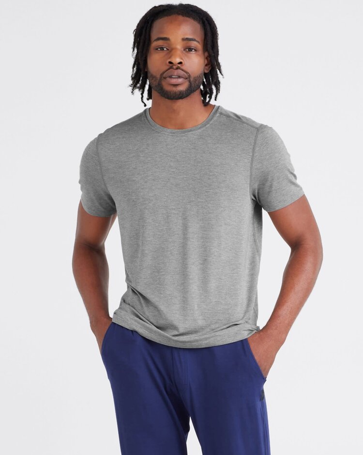 SAXX Saxx Snooze Short Sleeve Tee | Dark Grey Heather