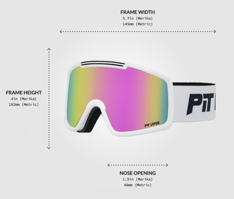 Pit Viper Pit Viper The French Fry Goggle (Large) 2026 | The Miami Nights