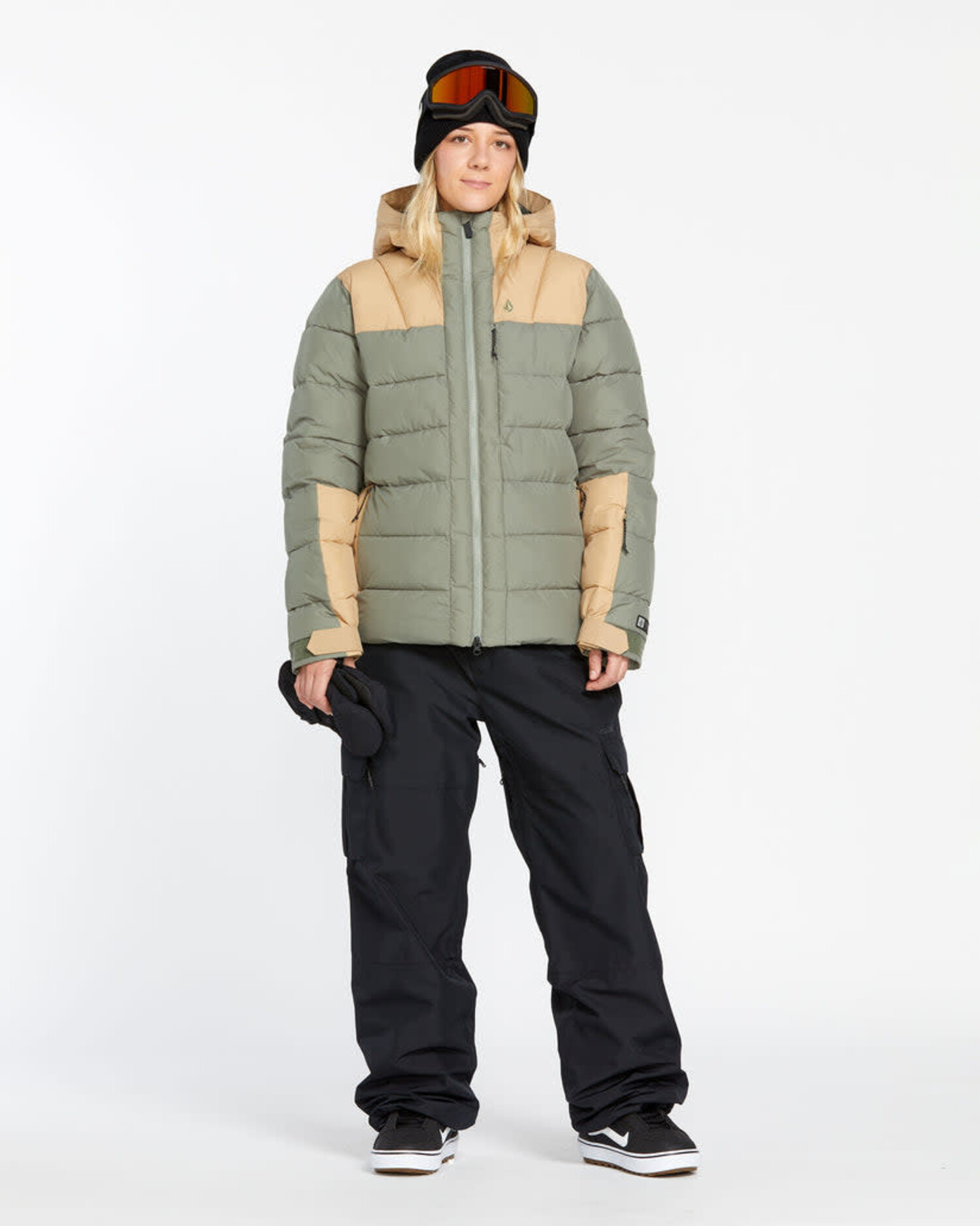 Volcom Puffleup Jacket 2025 (Womens) | Lichen Green - The Drop