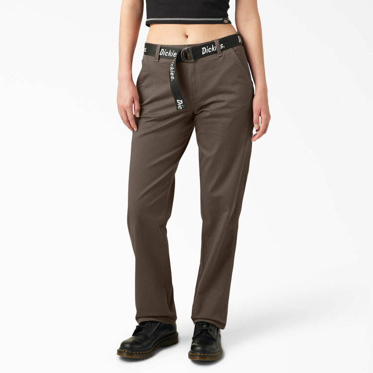 Dickies Dickies High Waisted Carpenter Pant (Womens) | Mushroom