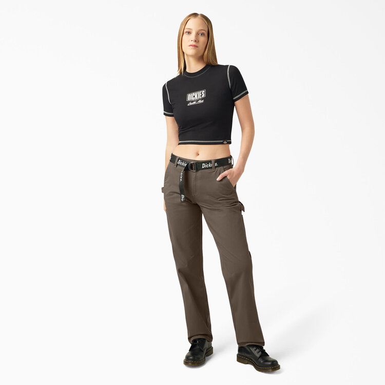 Dickies Dickies High Waisted Carpenter Pant (Womens) | Mushroom