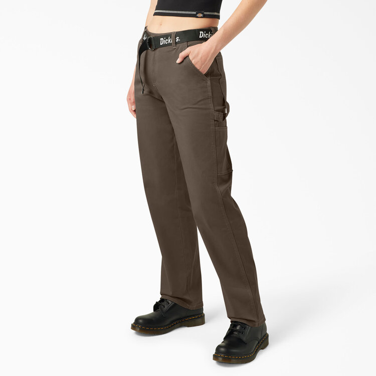 Dickies Dickies High Waisted Carpenter Pant (Womens) | Mushroom