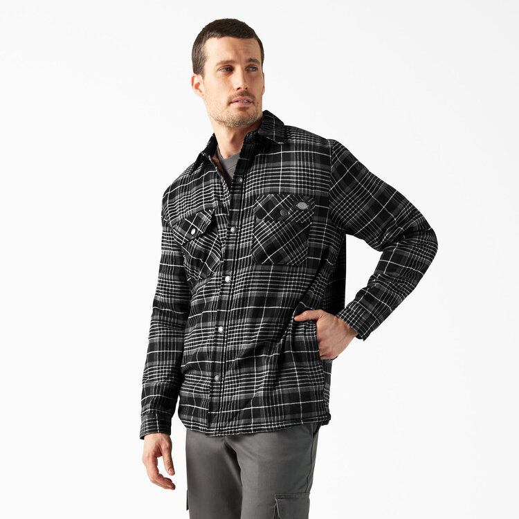 Dickies Dickies Sherpa Lined Flannel Shirt Jacket (Mens) | Black