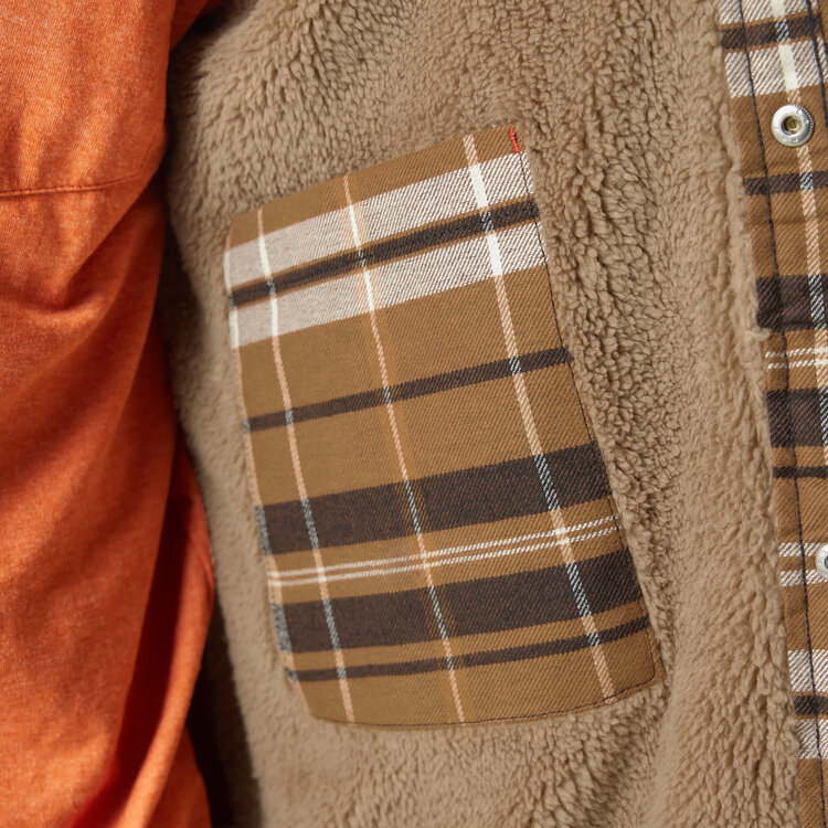 Dickies Dickies Sherpa Lined Flannel Shirt Jacket (Mens) | Brown Duck