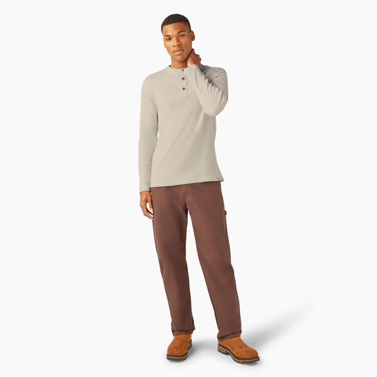 Dickies Dickies L/S Thermal Henley (Mens) | Oatmeal