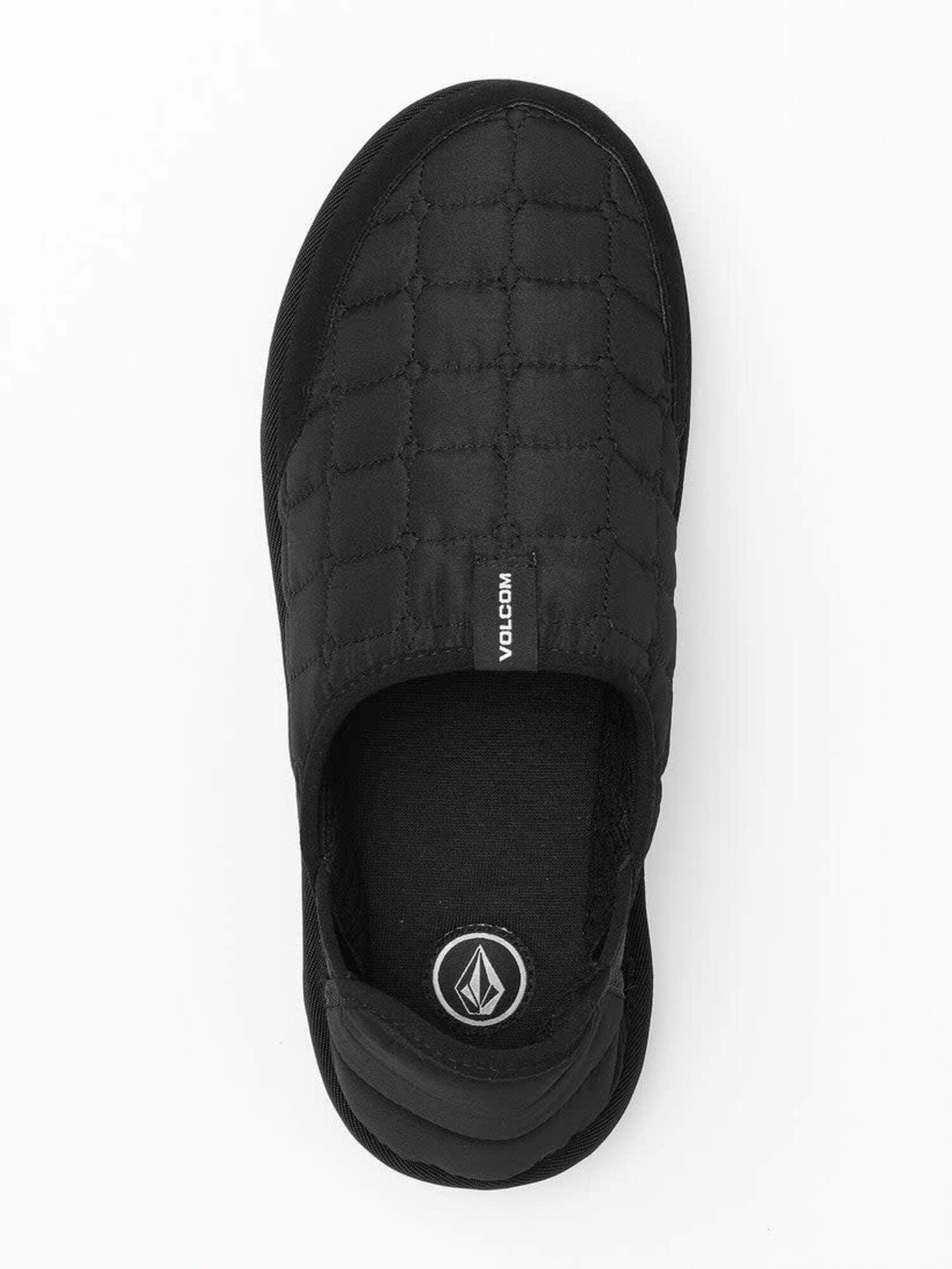 Volcom Recliner Slipper (Mens) | Black/White - The Drop Rideshop