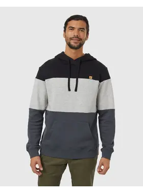 Tentree Tentree Treefleece Reynard Hoodie (Mens) | Meteorite Blk/Hi Rise Grey Htr/Graphite