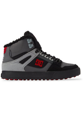 DC Dc Pure High-Top Wc Winter (Mens) | Grey/Black/Red