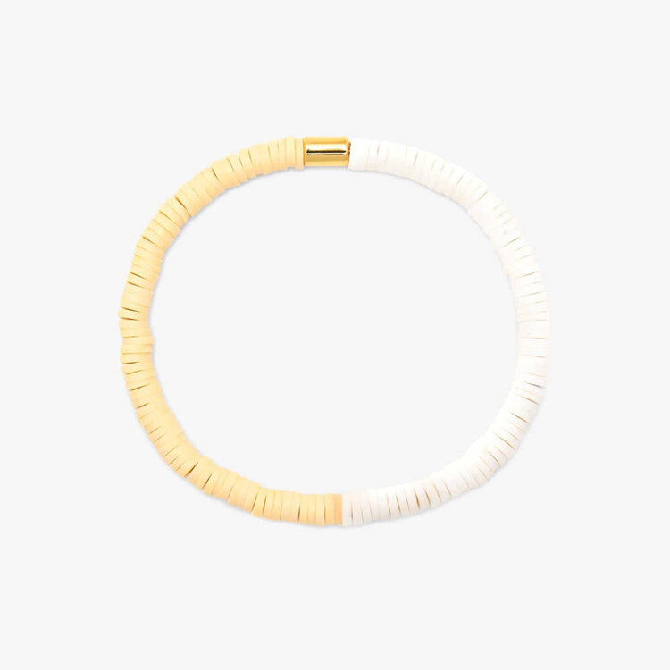 Pura Vida Pura Vida Seascape Vinyl Disc Stretch Bracelet | Cafecito