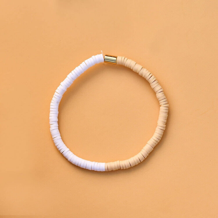 Pura Vida Pura Vida Seascape Vinyl Disc Stretch Bracelet | Cafecito