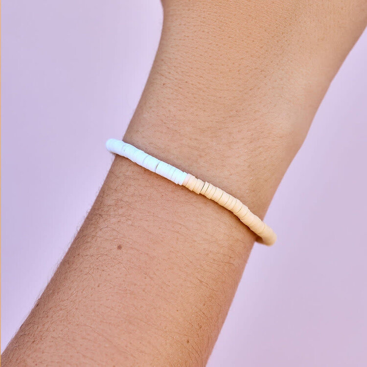Pura Vida Pura Vida Seascape Vinyl Disc Stretch Bracelet | Cafecito