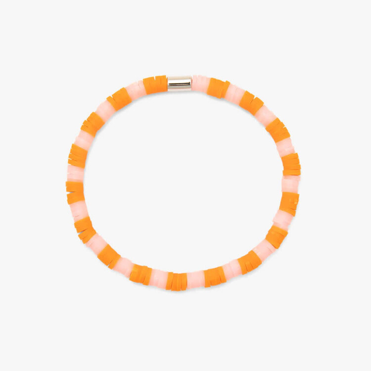 Pura Vida Pura Vida Seascape Vinyl Disc Stretch Bracelet | Golden Poppy