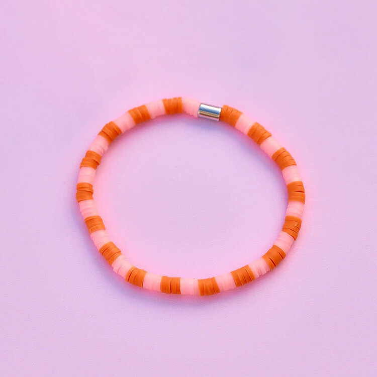 Pura Vida Pura Vida Seascape Vinyl Disc Stretch Bracelet | Golden Poppy