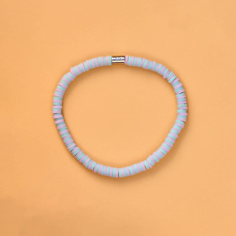 Pura Vida Pura Vida Seascape Vinyl Disc Stretch Bracelet | Surf's Up