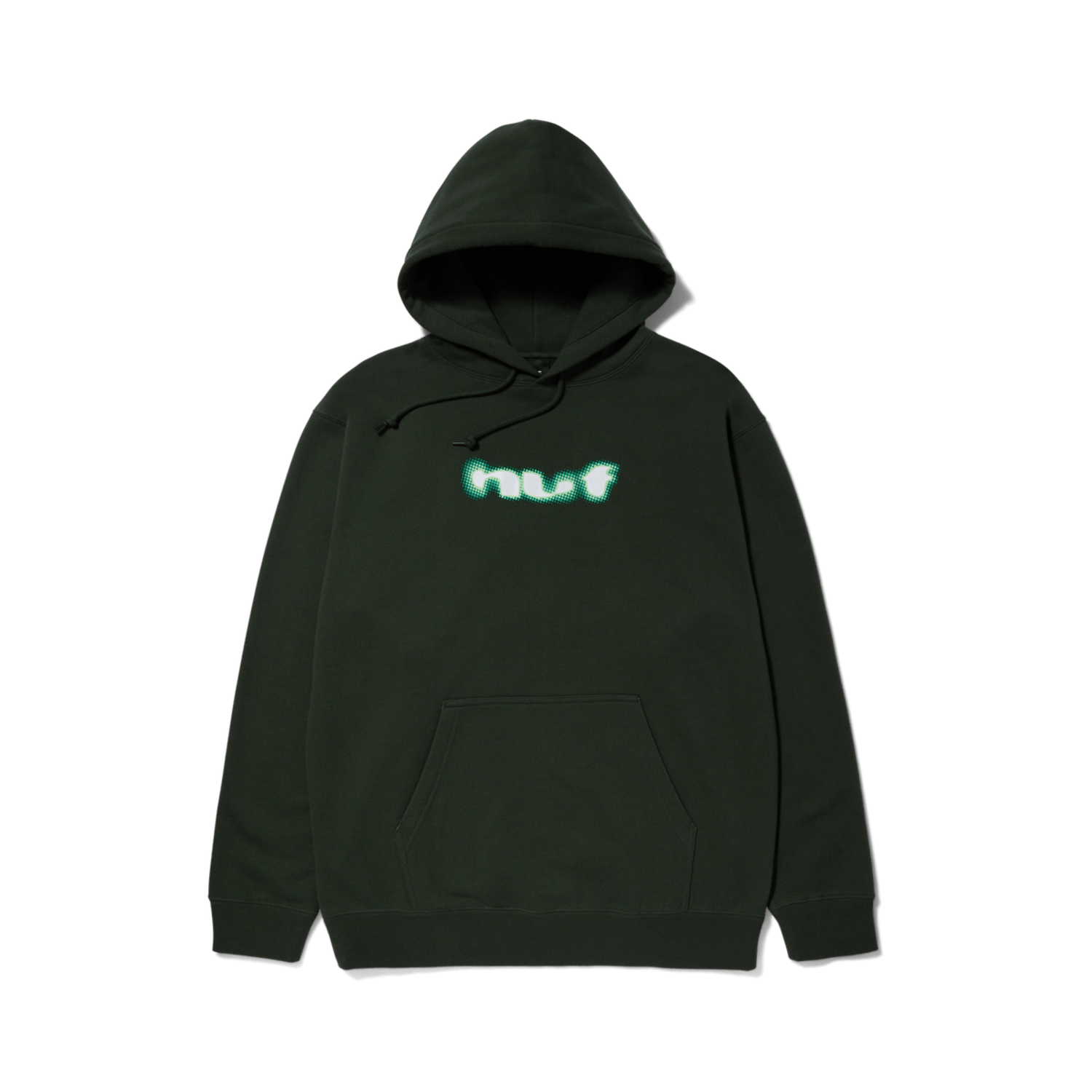 Huf Blur P O Hoodie Mens Hunter Green