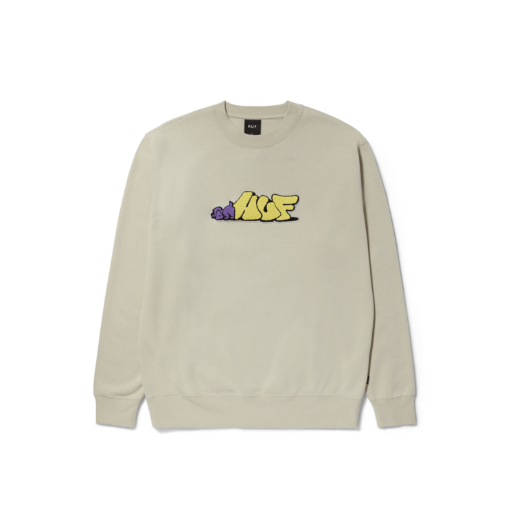 Huf Huf Dog Sense Crewneck (Mens) | Stone