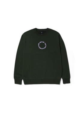 Huf Huf Hard Note Crewneck (Mens) | Hunter Green