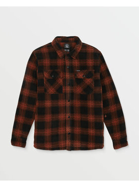 Volcom Volcom Bowered Fleece Ls (Mens) | Burnt Sienna