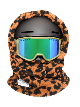 MDXONE MDXONE Over The Helmet Balaclava-Double Plush 2026 | Leopard