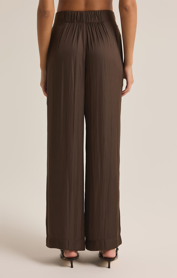 Z Supply Z Supply Lisse Wide Leg Pant | Dark Chocolate