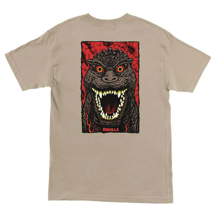 Santa Cruz Santa Cruz Godzilla Destroyer Stripes T-Shirt (Mens) | Sand