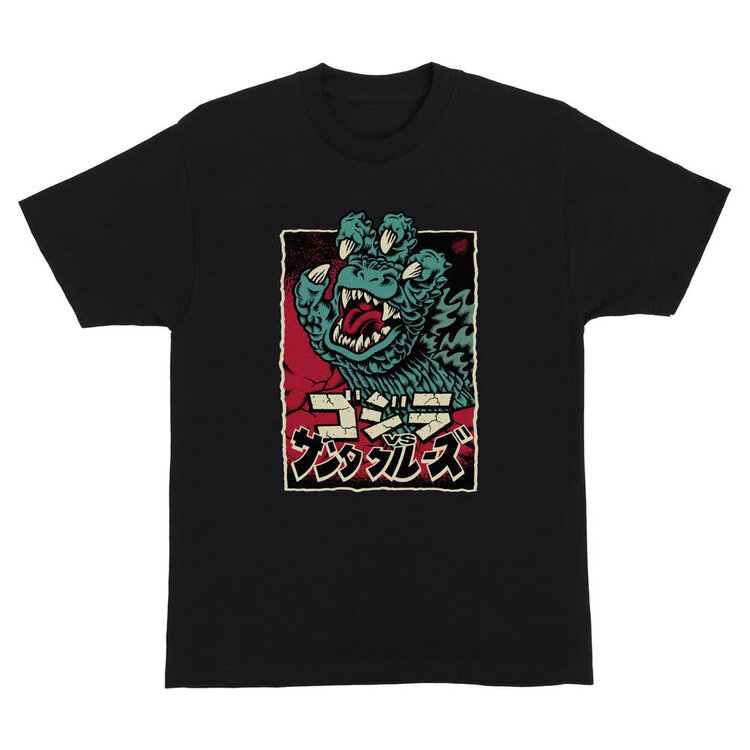 Santa Cruz Santa Cruz Godzilla Hand Front T-Shirt (Mens) | Black