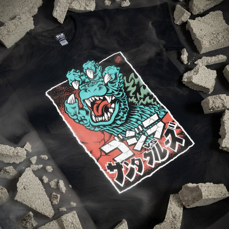 Santa Cruz Santa Cruz Godzilla Hand Front T-Shirt (Mens) | Black
