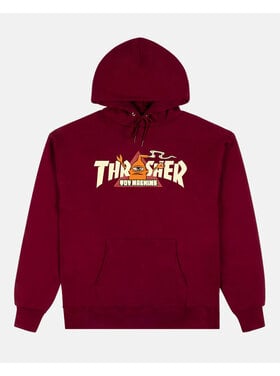 Thrasher Thrasher X Toy Machine Vortex Hoodie (Mens) | Maroon